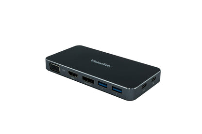 VisionTek USB C Portable Dock - for Notebook/Desktop PC - 100 W - USB Type C - 5