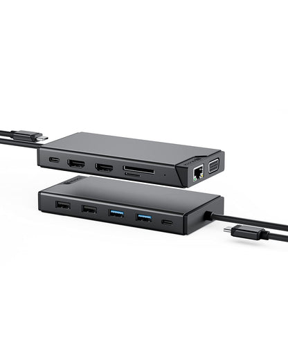 Alogic USB-C 12-in-1 Dual Display Mini Dock MV2 DUCDMV2