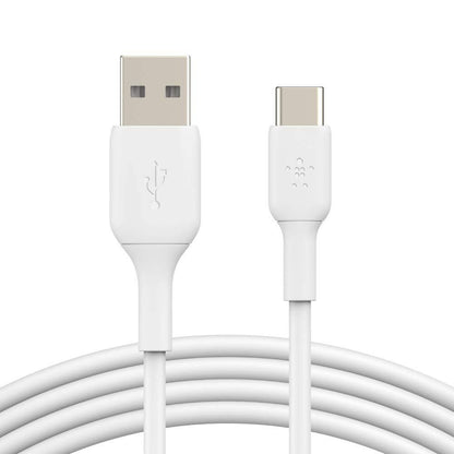 Belkin CAB001bt2MWH White BOOST CHARGE USB-C to USB-A Cable 6.56 ft. (2.0 m)
