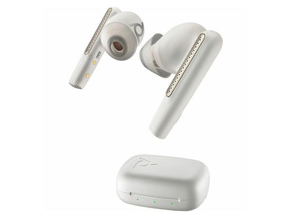 Poly Voyager Free 60 UC White Sand Earbuds +BT700 USB-C Adapter +Basic Charge
