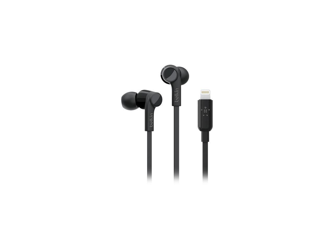 Belkin ROCKSTAR G3H0001BTBLK Lightning Connector Headphones with Lightning