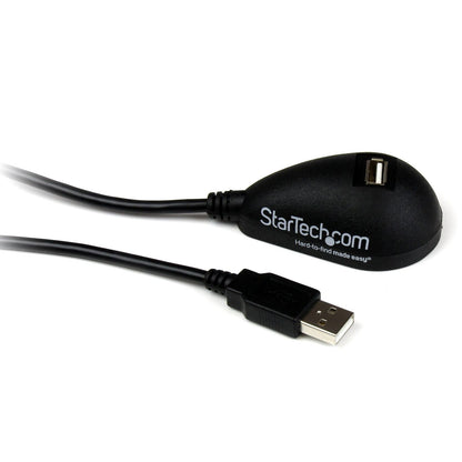 StarTech.com USBEXTAA5DSK Black Desktop USB Extension Cable - A Male to A Female