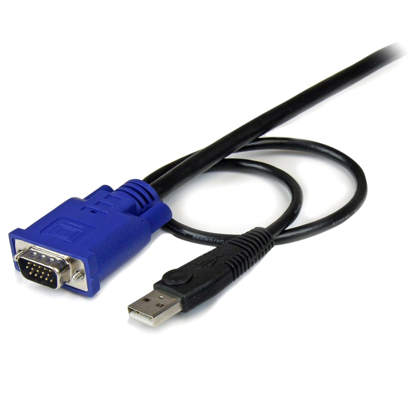 StarTech.com 10 ft. Ultra-Thin USB 2-in-1 KVM Cable SVECONUS10