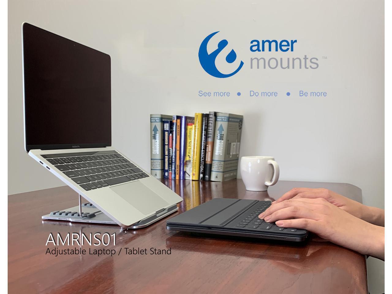 Amer Mounts | AMRNS01 | Foldable Laptop Tablet Stand Designed for 11" TO 15.6