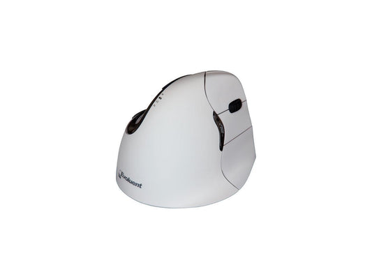 Evoluent VerticalMouse 4 Right VM4RB White 6 Buttons Scroll Wheel Bluetooth