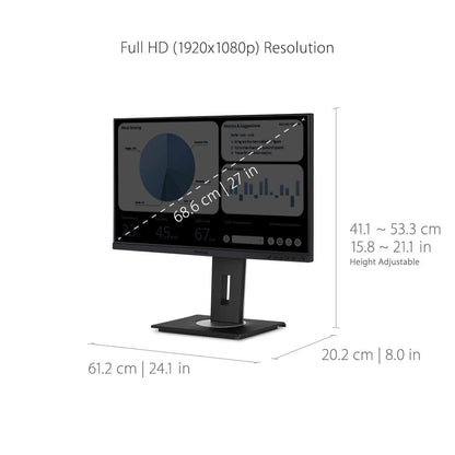 ViewSonic 27" 60 Hz IPS FHD IPS Monitor 5 ms 1920 x 1080 D-Sub, HDMI,