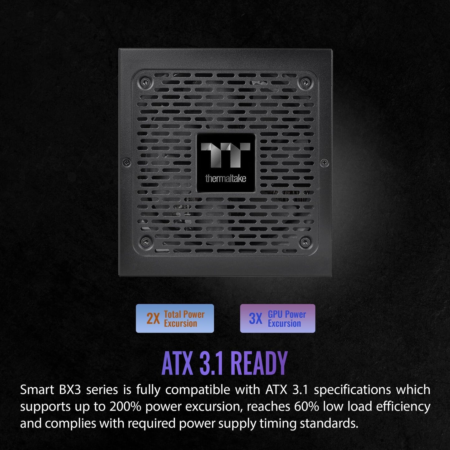 Thermaltake Smart BX3 550W 80Plus Bronze ATX 3.1 Standard Power Supply;