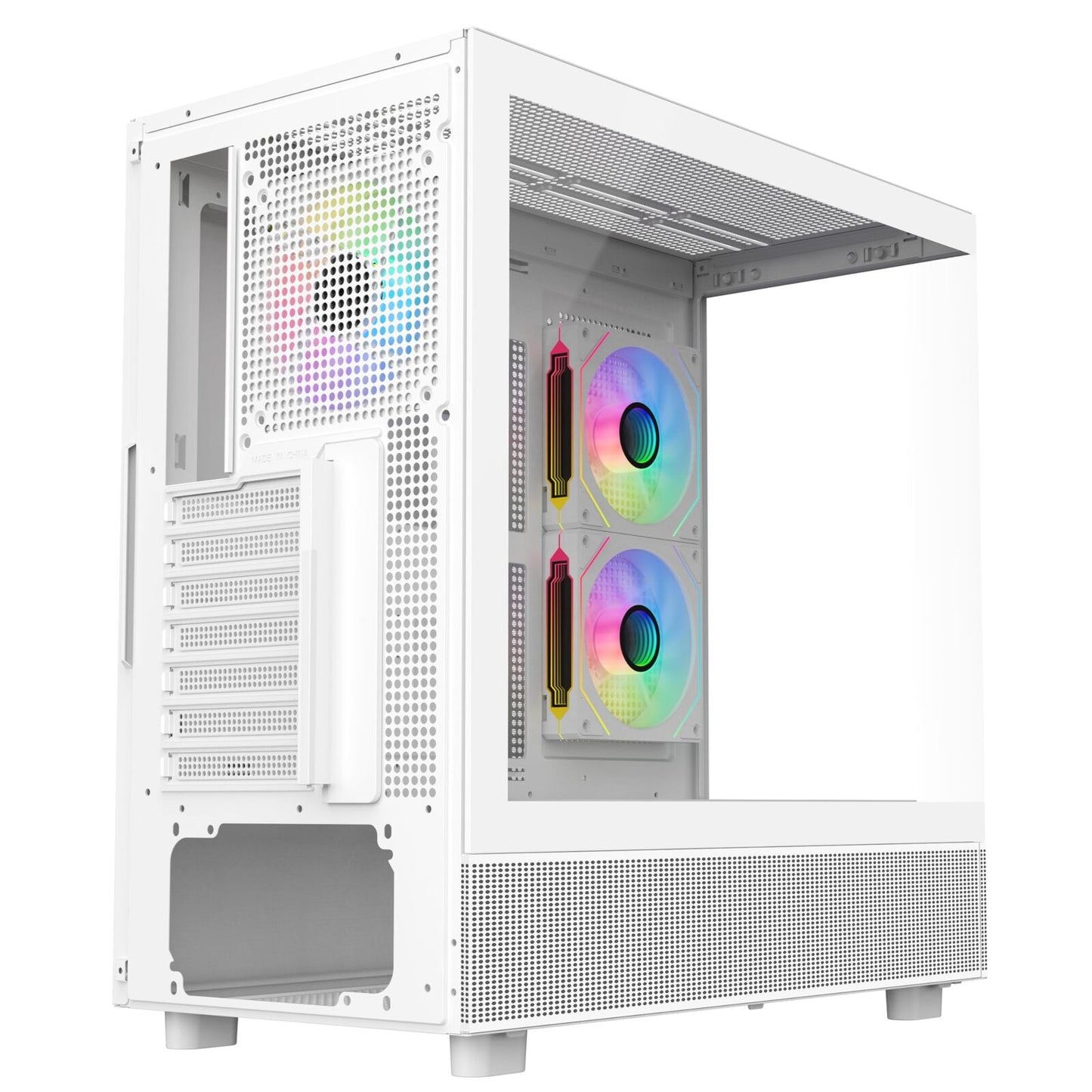Sama Neview 4361 White Dual USB3.0 and Type C Tempered Glass ATX Mid Tower