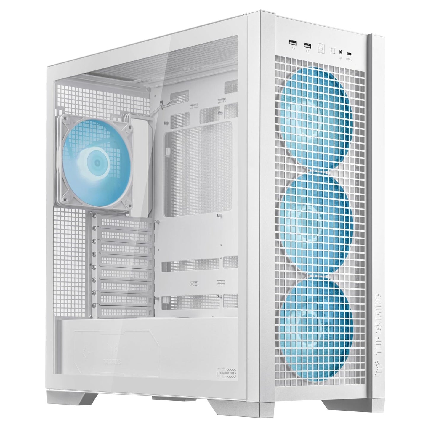 ASUS TUF Gaming GT302 ARGB White Edition ATX Mid-Tower Case Four 140 x 28 mm