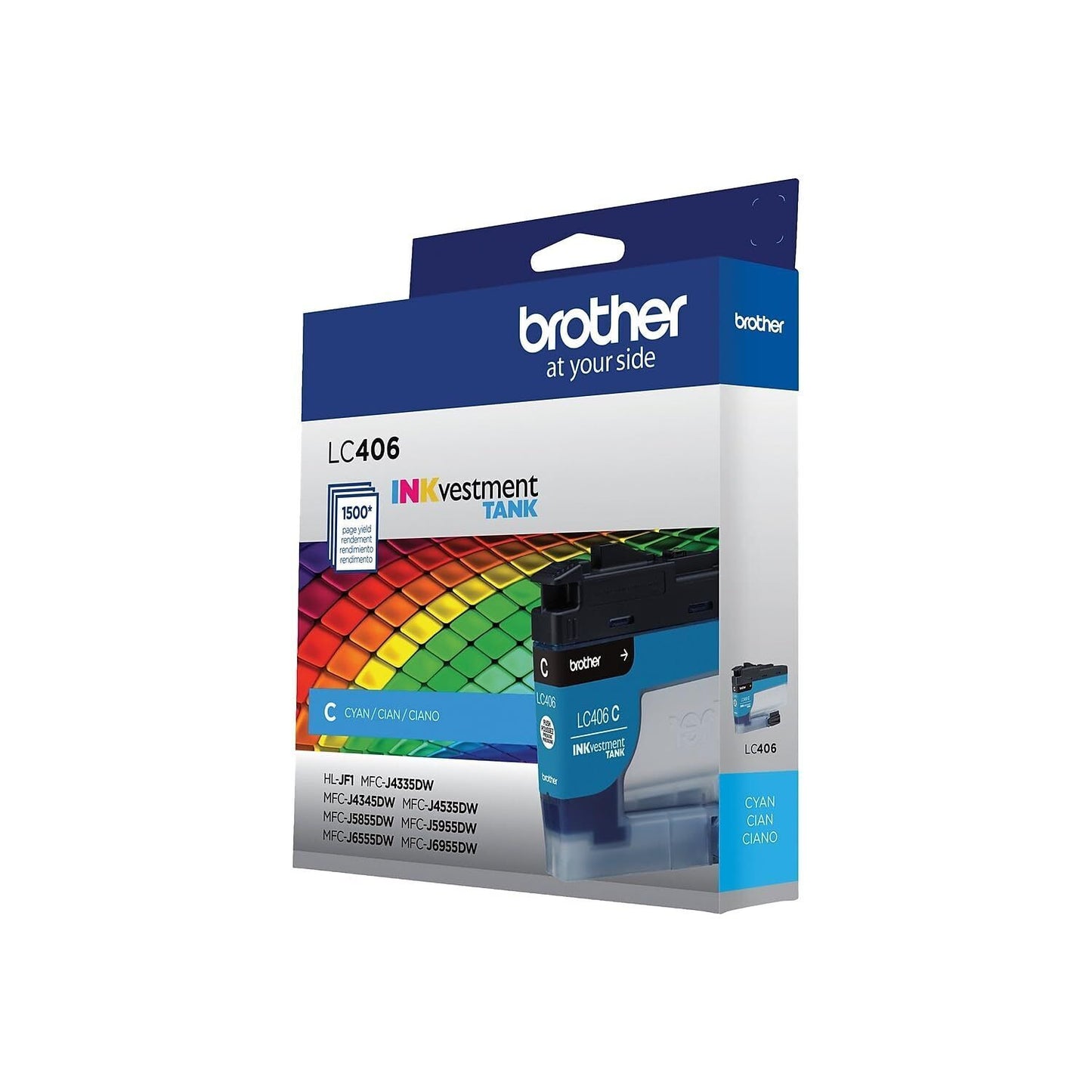Brother LC406CS INKvestment Ink 1500 Page-Yield Cyan