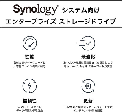 Synology HAT5310-8T 8TB 7200 RPM 256MB Cache SATA 6.0Gb/s 3.5" Enterprise 3.5"