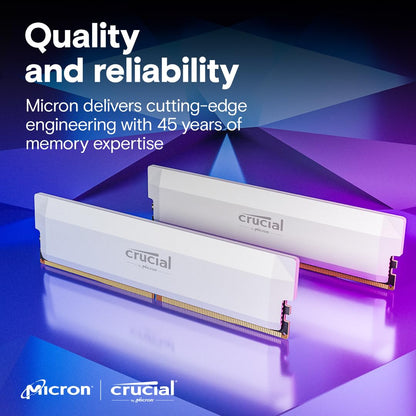 Crucial Pro Overclocking 32GB (2 x 16GB) DDR5 6400 (PC5 51200) Desktop Memory