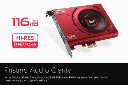 Creative Sound Blaster Z SE Internal PCI-e Gaming Sound Card and DAC, 24-bit /