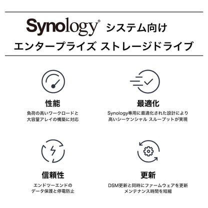 Synology HAT5300-4T 4TB 7200 RPM 256MB Cache SATA 6.0Gb/s 3.5" Enterprise 3.5"