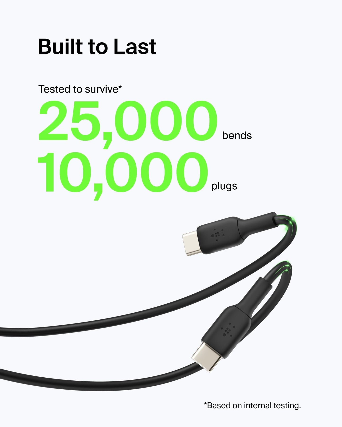 Belkin CAB001bt3MBK 9.8ft Black Boost Charge USB-C to USB Cable, USB Type-C