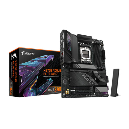 GIGABYTE X870E AORUS ELITE WIFI7 AM5 LGA 1718, ATX, DDR5, 4x M.2, PCIe 5.0,