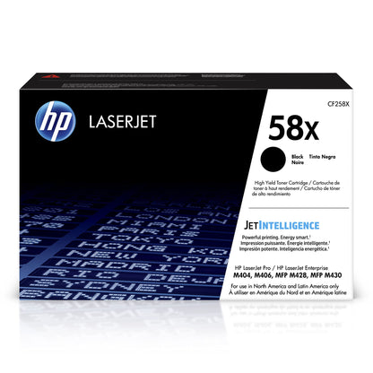 HP CF258X 58X Original High Yield 10,000pg Toner Cartridge, Black