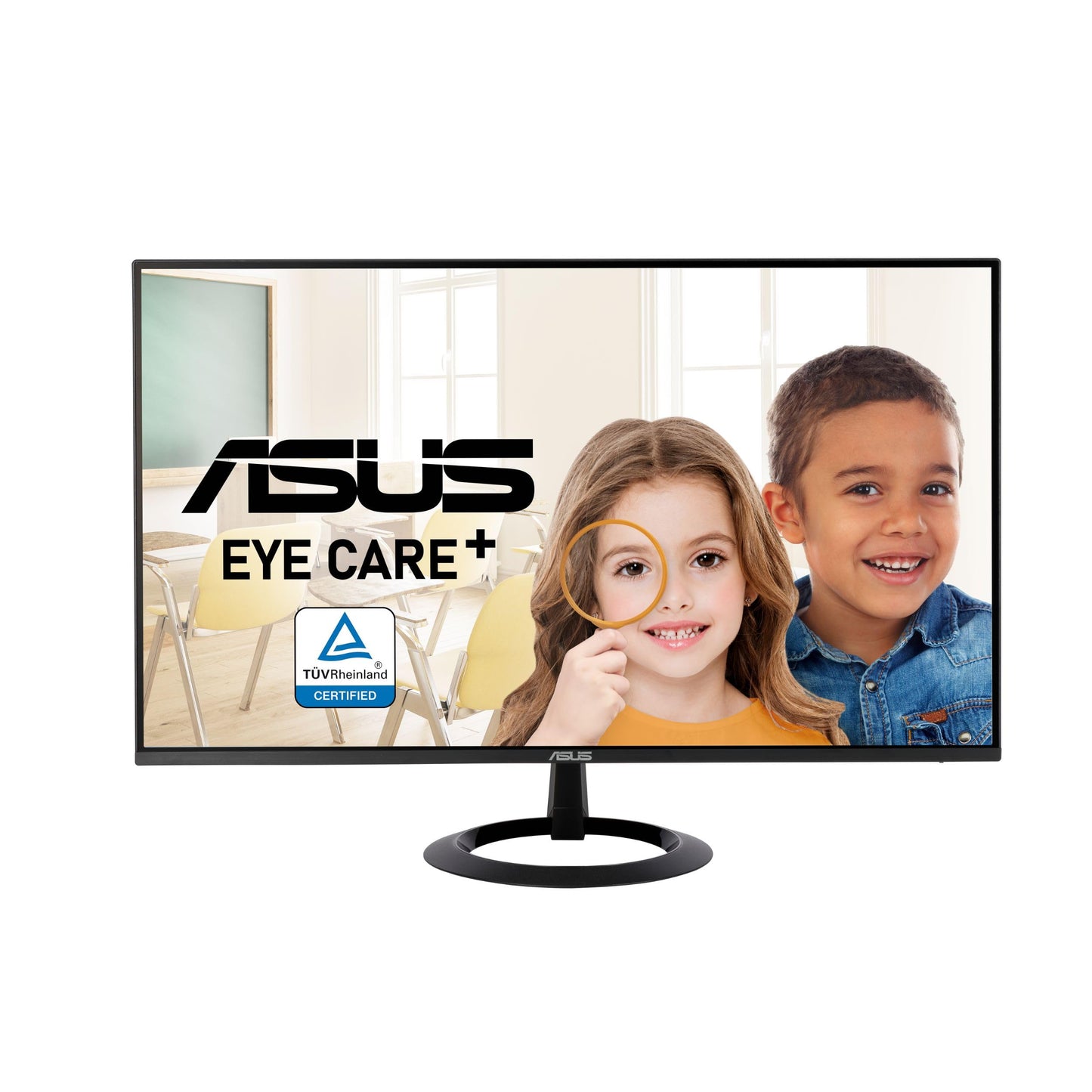 ASUS 24" (23.8-inch Viewable) Eye Care Monitor (VZ24EHF) - IPS, Full HD (1920 x 1080), Frameless, 100Hz, Adaptive-Sync, 1ms, HDMI, Low Blue Light, Flicker Free, Ultra-Slim Profile