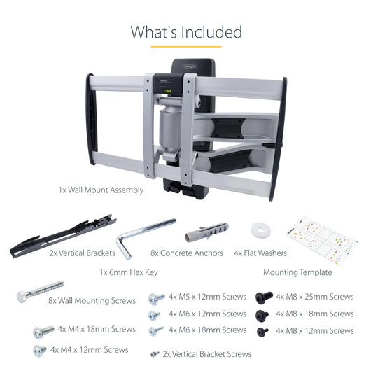 ARTICULATING TV WALL MOUNT -