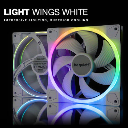 be quiet! LIGHT WINGS WHITE 140mm PWM HIGH-SPEED TRIPLE PACK