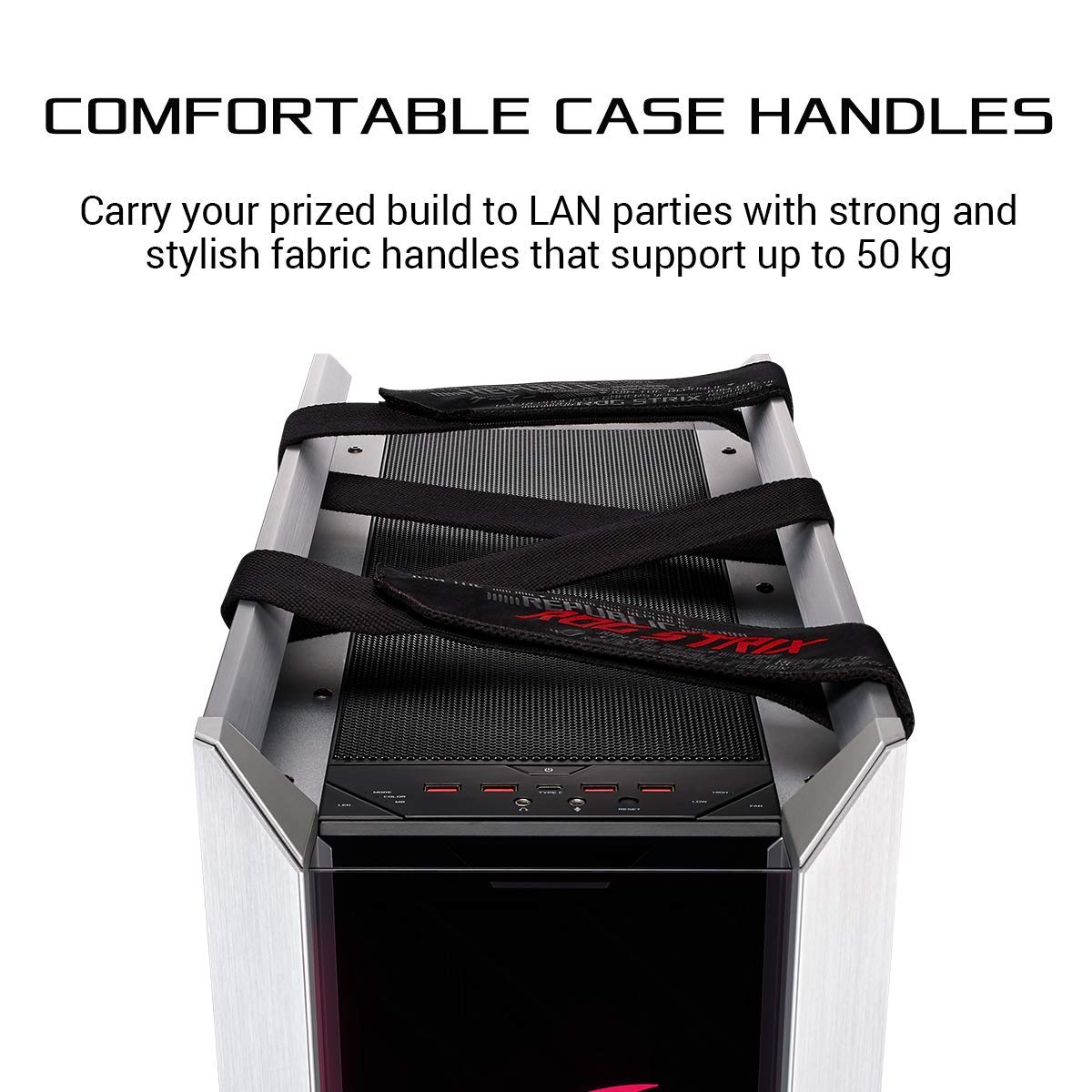 ASUS ROG Strix Helios GX601 White Edition RGB Mid-Tower Computer Case for ATX/