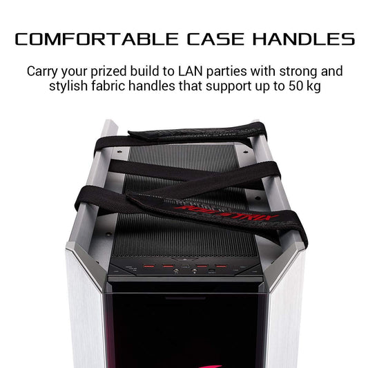 ASUS ROG Strix Helios GX601 White Edition RGB Mid-Tower Computer Case for ATX/