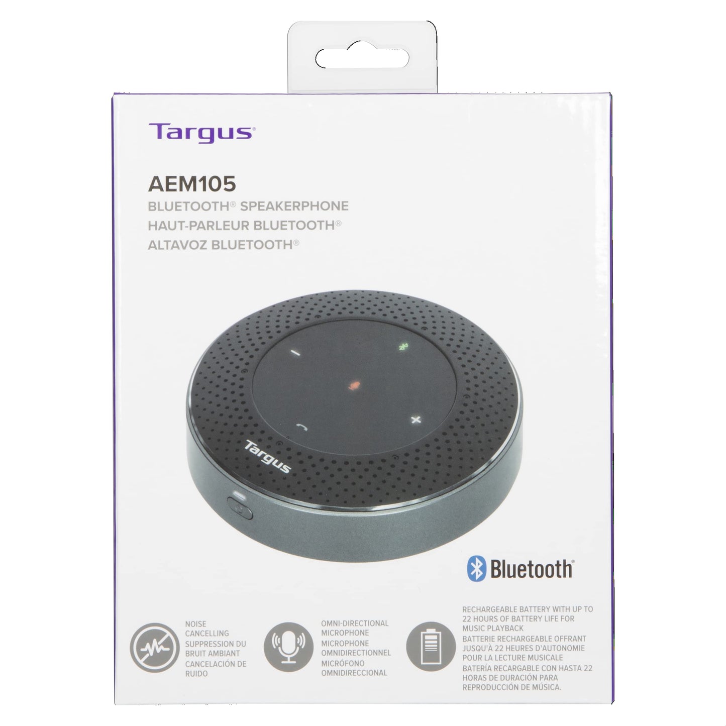 Targus Bluetooth Speakerphone - USB - Microphone - Battery - Black