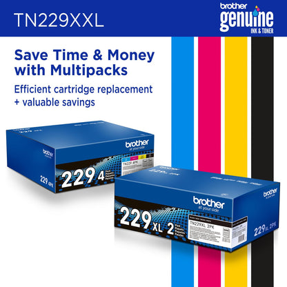 Brother Genuine TN229XXLY Super High-yield Yellow Toner Cartridge