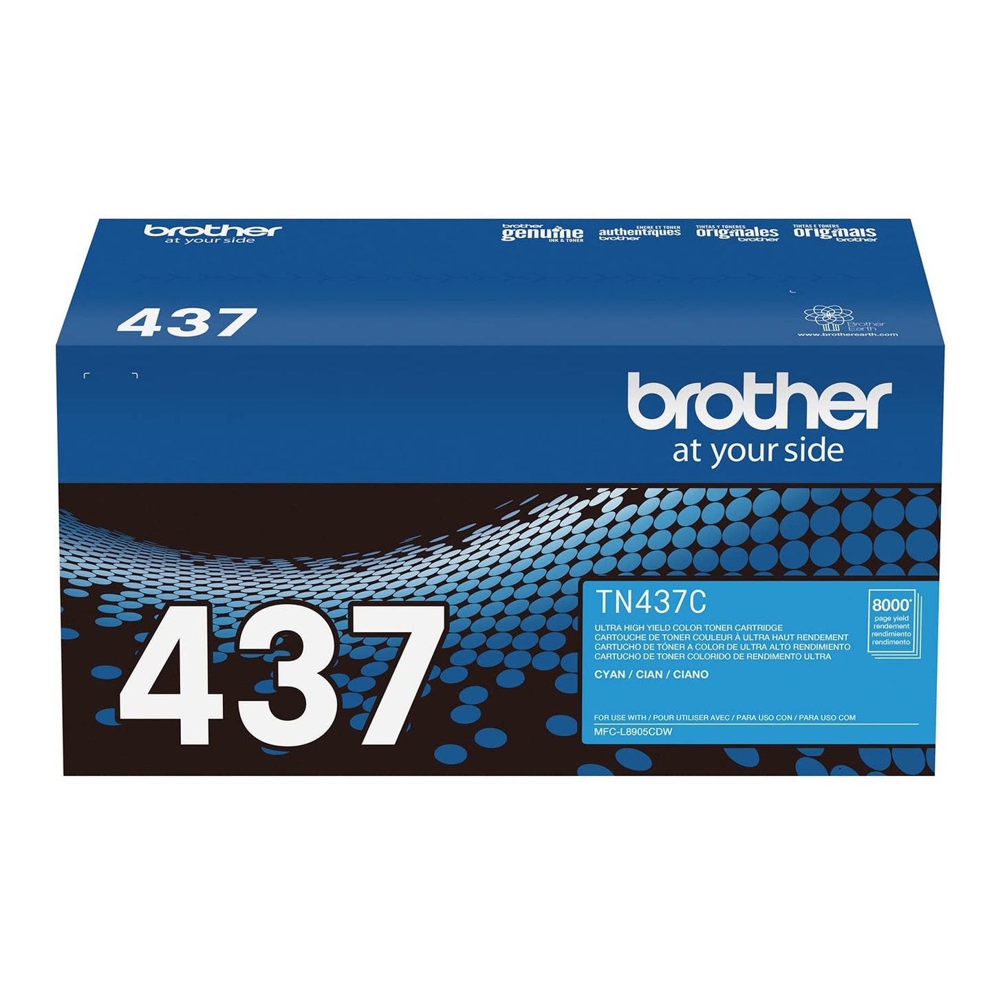 Brother TN437C Ultra High-Yield Toner 8000 Page-Yield Cyan