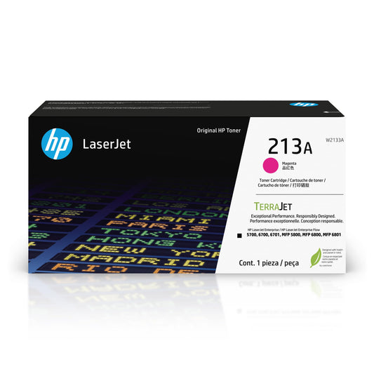 HP 213A TerraJet LaserJet Toner Cartridge - Magenta  W2133A