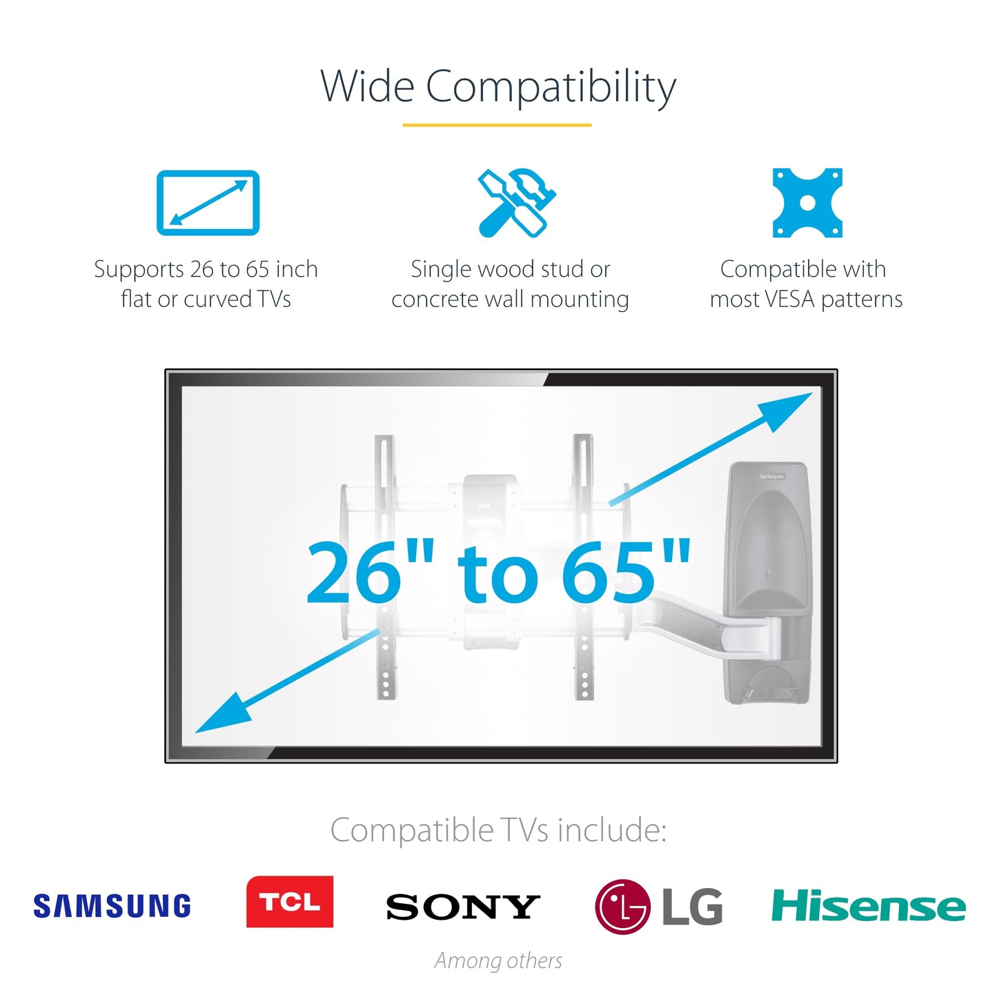 ARTICULATING TV WALL MOUNT -