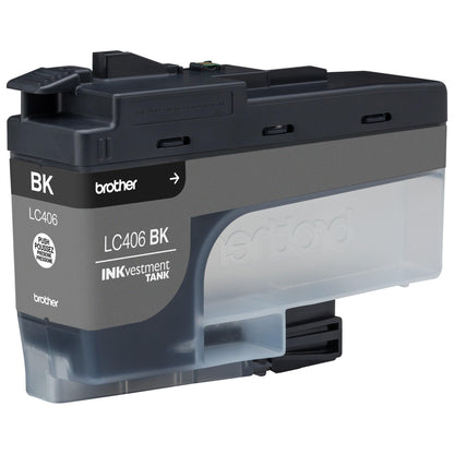 Brother LC406BKS INKvestment Ink 3000 Page-Yield Black