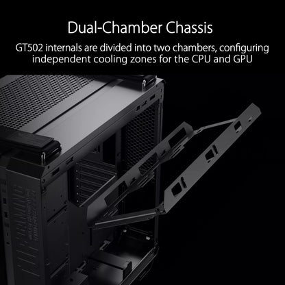 ASUS TUF Gaming GT502 Black ATX Mid-Tower Computer Case with Front Panel RGB