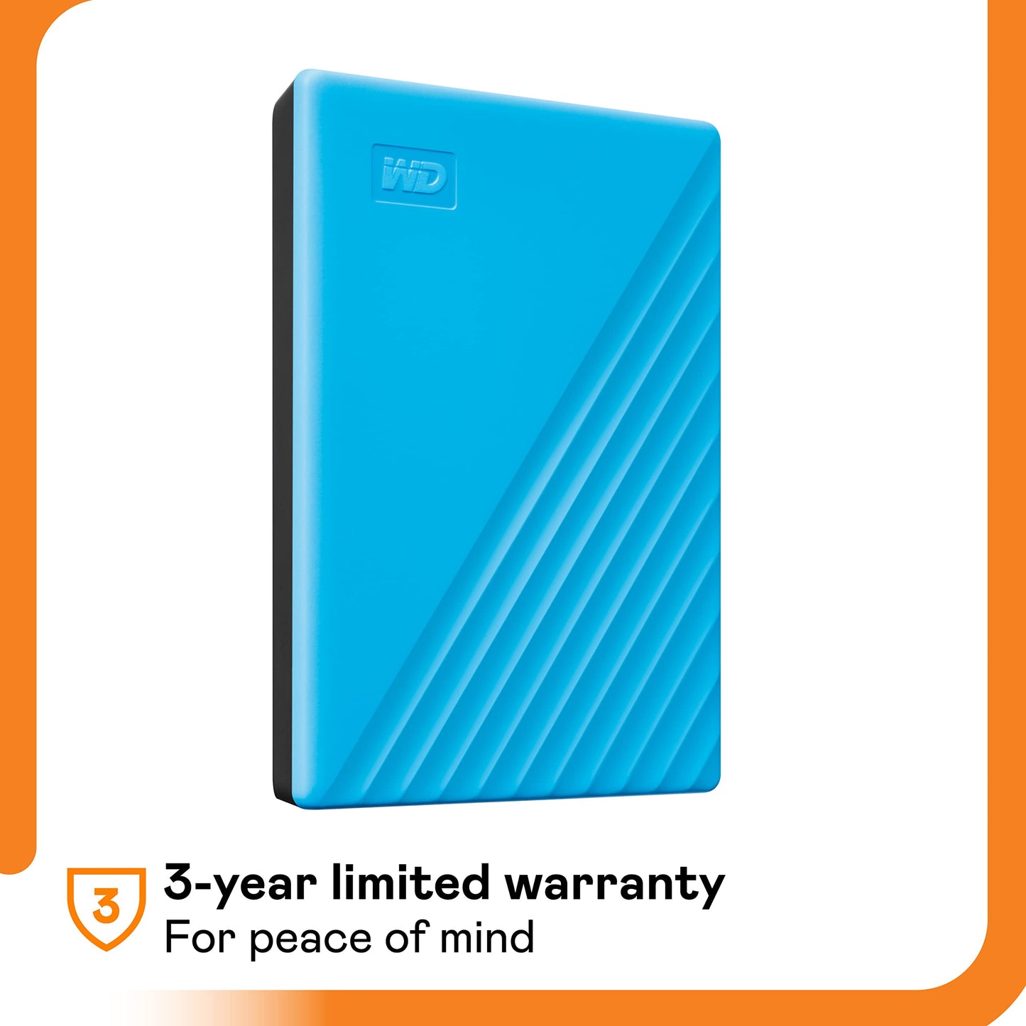 WD 2TB My Passport Portable Storage USB 3.2 Gen 1 Model WDBYVG0020BBL-WESN Blue