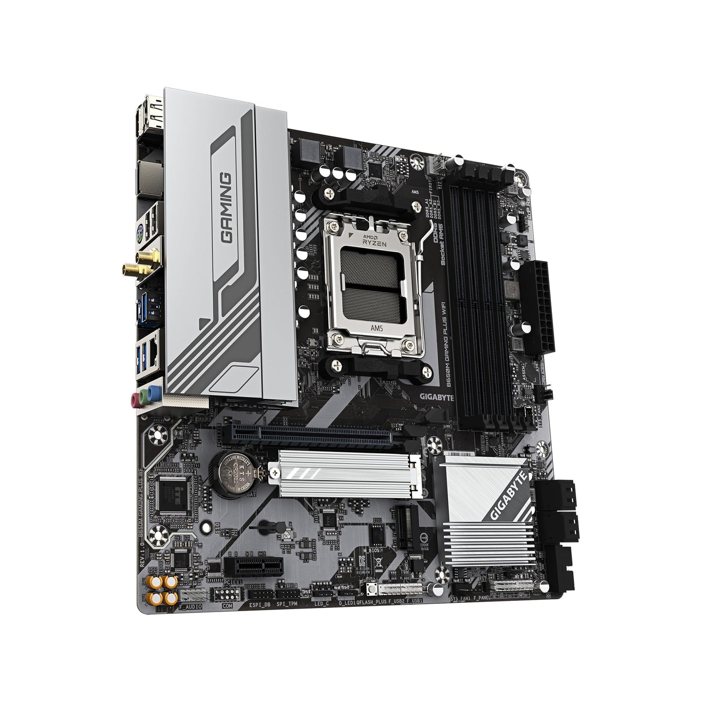 GIGABYTE B650M GAMING PLUS WIFI AM5 LGA 1718 AMD B650 M-ATX, DDR5