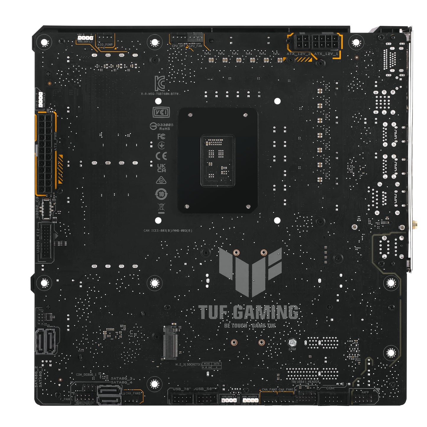 ASUS TUF GAMING B760M-BTF WIFI Intel® B760 (LGA 1700) mATX motherboard with