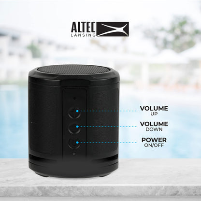 Altec Lansing HydraMicro - Waterproof Bluetooth Speaker, Lightweight & Portable