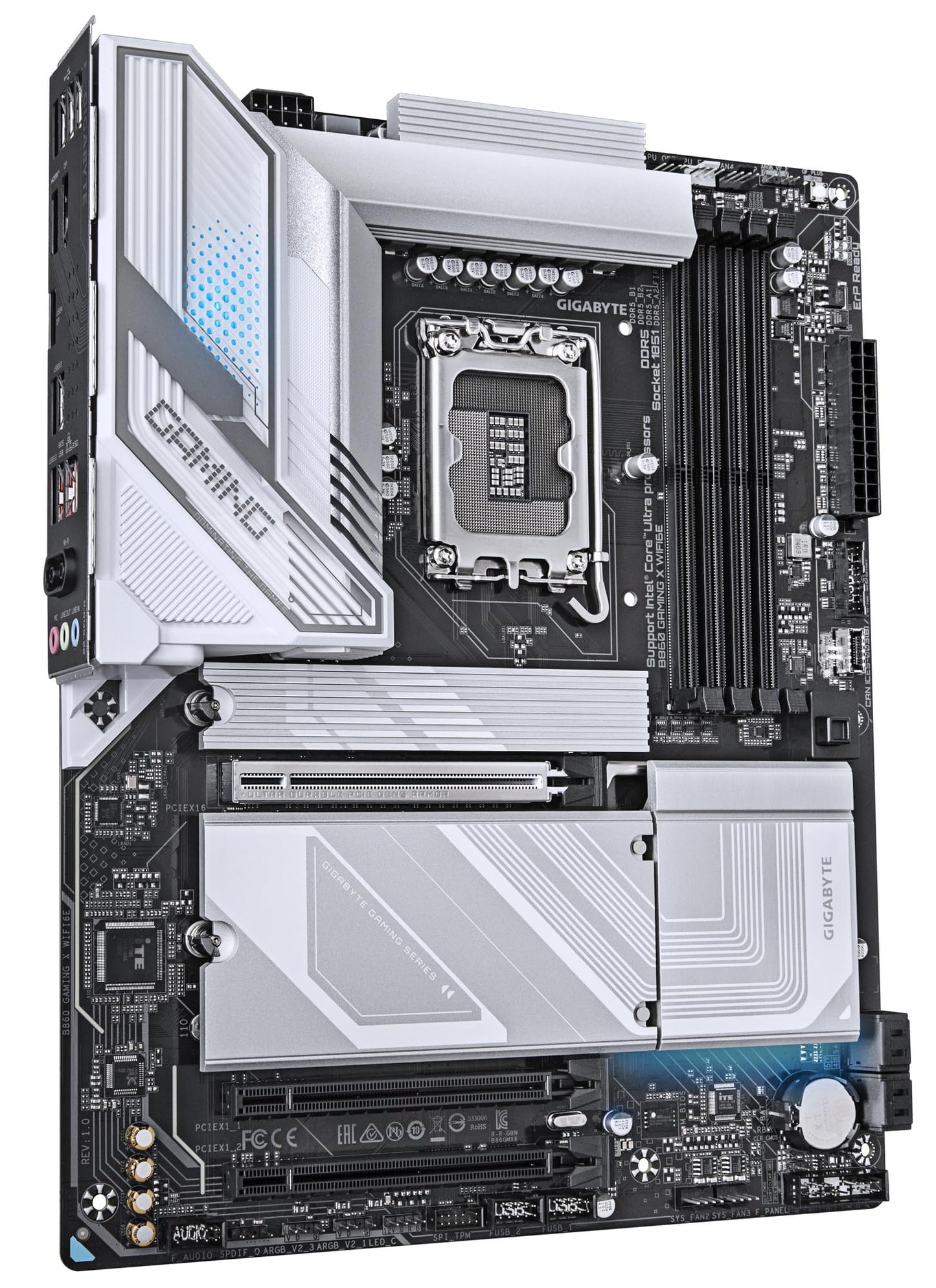 GIGABYTE B860 GAMING X WIFI6E Intel Core Ultra (Series 2) LGA 1851 Motherboard, ATX, DDR5, 3x M.2, PCIe 5.0, USB-C, WIFI6E, 2.5GbE LAN, EZ-Latch