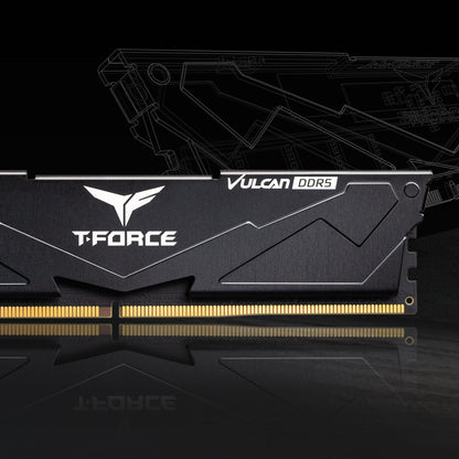 Team T-Force Vulcan 64GB (2 x 32GB) 288-Pin PC RAM DDR5 5200 (PC5 41600) Desktop