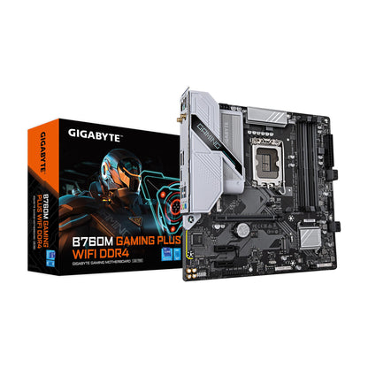 GIGABYTE B760M GAMING PLUS WIFI DDR4 LGA 1700 Intel B760 M-ATX Motherboard with