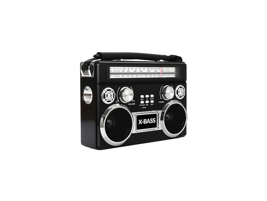 SUPERSONIC Portable Radio SC-1097BT 3 Band Radio with Bluetooth and Flashlight