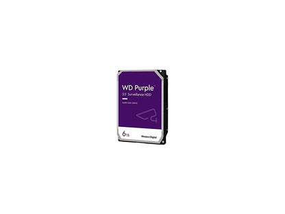 WD Purple 6TB 3.5" SATA Internal Hard Disk Drive WD64PURZ