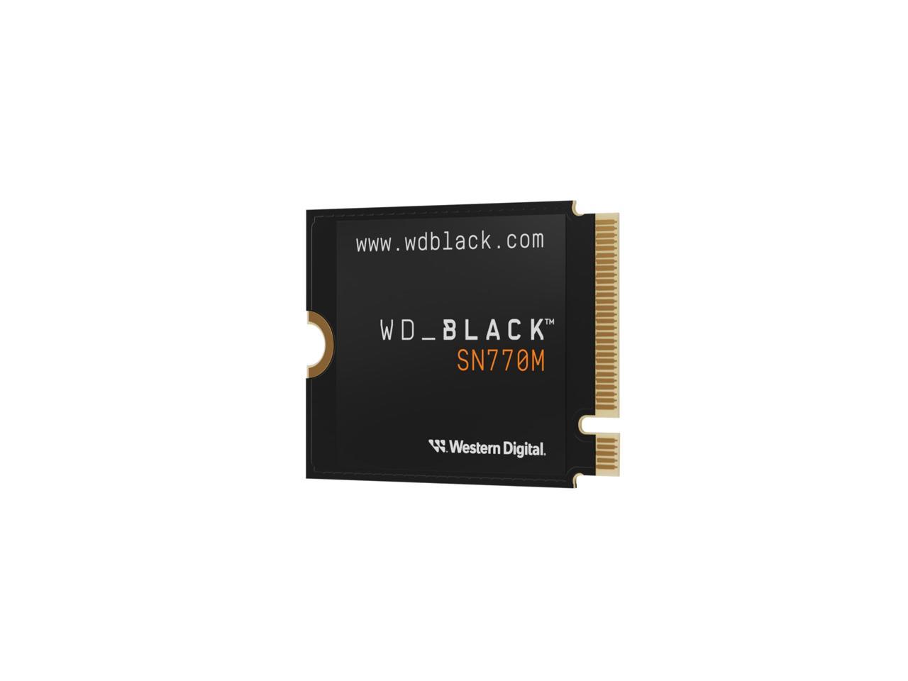 WD Black SN770M WDS200T3X0G 2 TB Solid State Drive - M.2 2230 Internal - PCI Express NVMe (PCI Express NVMe 4.0 x4) - Notebook, Gaming Console Device Supported - 5150 MB/s Maximum Read Transfer Rate