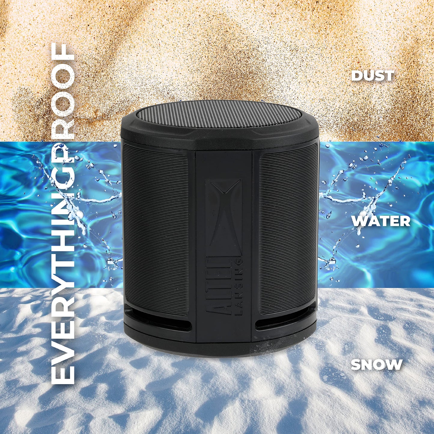 Altec Lansing HydraMicro - Waterproof Bluetooth Speaker, Lightweight & Portable