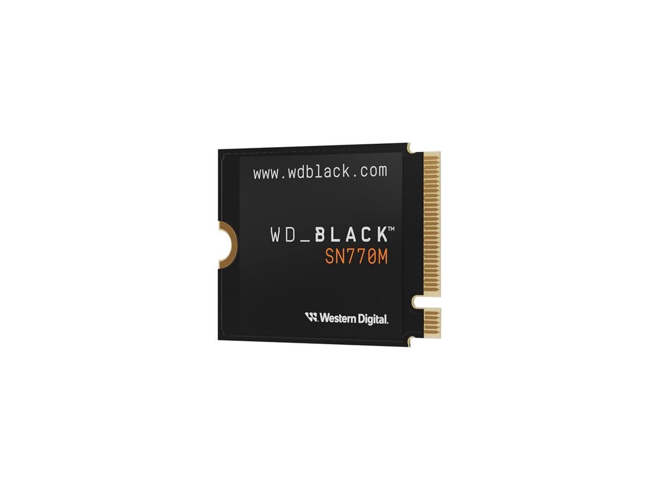 WD Black SN770M WDS200T3X0G 2 TB Solid State Drive - M.2 2230 Internal - PCI Express NVMe (PCI Express NVMe 4.0 x4) - Notebook, Gaming Console Device Supported - 5150 MB/s Maximum Read Transfer Rate