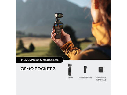 DJI Osmo Pocket 3, Vlogging Camera with 1'' CMOS & 4K/120fps Video, 3-Axis