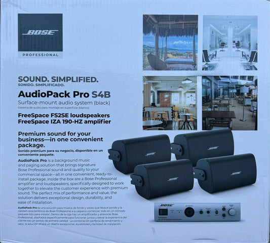 Bose Professional AudioPack Pro S4 Surface-Mount Audio System (Black)