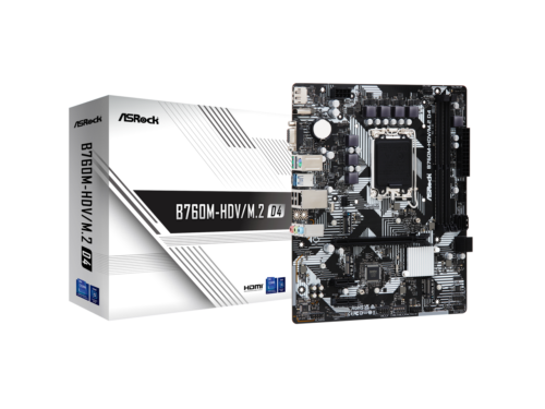 ASRock B760M-HDV/M.2 LGA 1700 DDR4 Micro ATX Motherboard