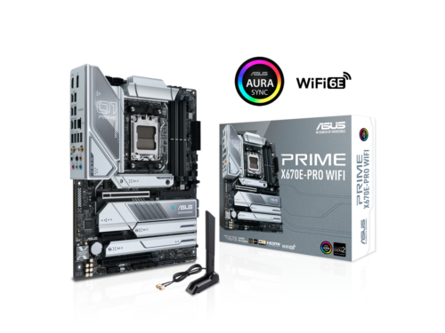 ASUS Prime X670E-PRO WIFI 6E Socket AM5 (LGA 1718) Ryzen 7000 ATX Motherboard