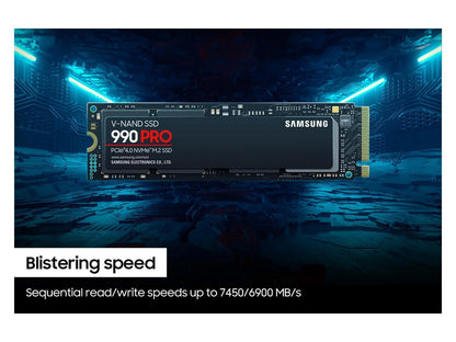 SAMSUNG 990 PRO M.2 2280 1TB PCIe Gen 4.0 x4 NVMe 2.0 V7 V-NAND 3bit MLC SSD